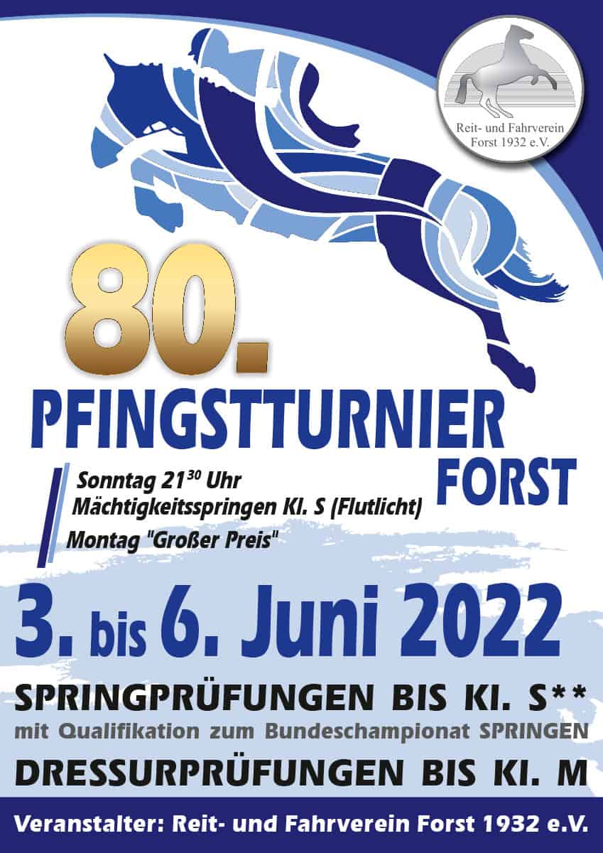 Plakat zum Pfingstturnier 2022